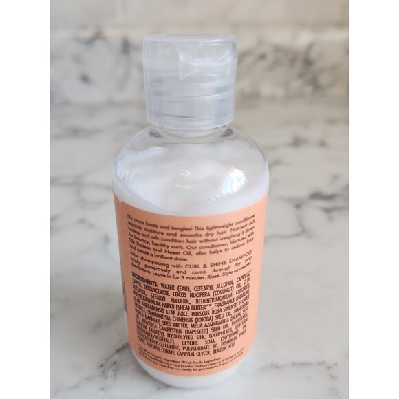 Shea Moisture Coconut & Hibiscus Curl & Shine Shampoo & Conditioner 3.2 oz ea - Picture 7 of 7